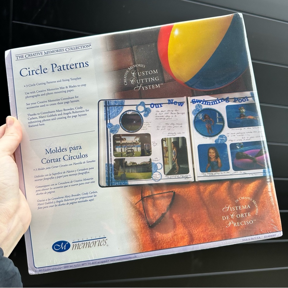 NEW Creative Memories Circle Patterns For Custom Cutting System || Scrapbooking